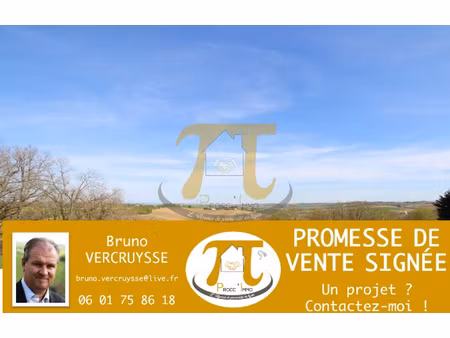 grand terrain constructible - vue pyrénées