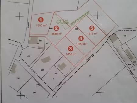 vente de terrain constructible