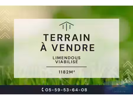 terrain à bâtir de 1182m2 à limendous
