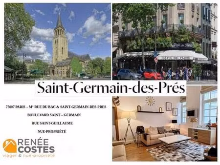 viager occupé - h75 ans - paris (75007)