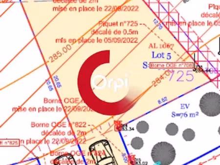 vente terrain 155 m² à jardin (38200)  89 000 €
