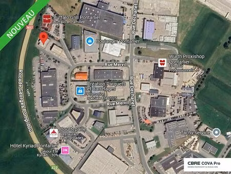 location commerce pontarlier 180 m²