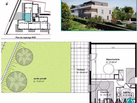 en vente appartement 51 17 m² – 214 000 € |beblenheim