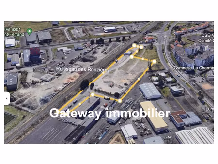 a vendre terrain constructible 12545m2 à clermont-ferrand