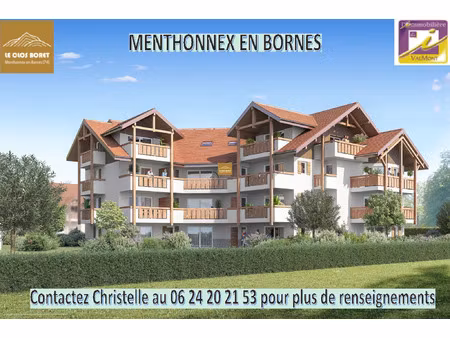 vente appartement 2 pièces 54 m² menthonnex-en-bornes (74350)