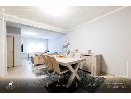 maison 3 chambres avec jardin à vendre à marchienne-au-pont