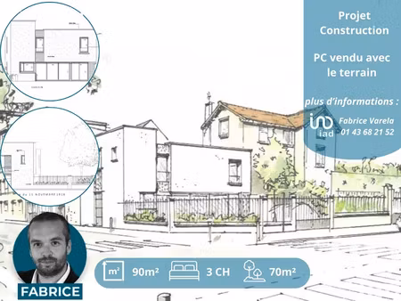 vente terrain 148 m² à maisons-alfort (94700)  350 000 €