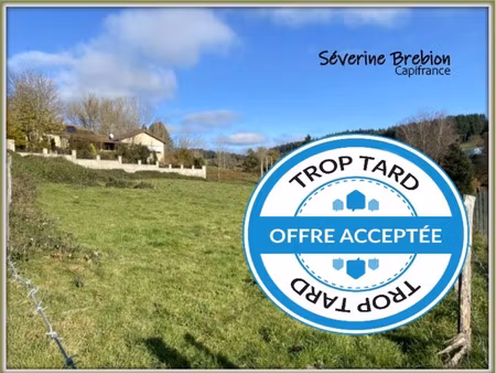 terrain à vendre celles sur durolle 2545m2 52 000€