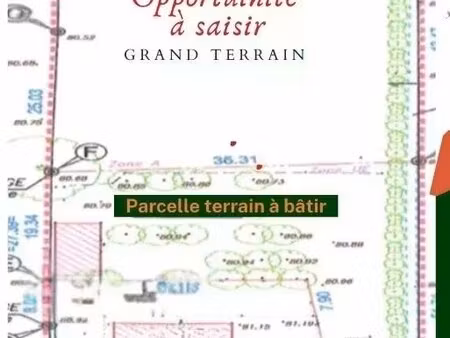 terrain à bâtir- 2767 m² dont 982 m² constructibles