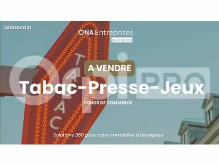 fonds de commerce tabac  presse  jeux 60 m²
