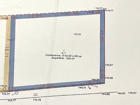 vente terrain 349 m² choisy-en-brie (77320)