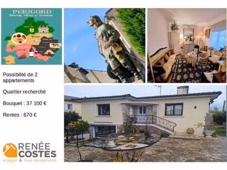 viager occupé - f77 ans - bergerac (24100)