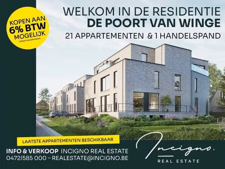 residentie poort van winge - werken gestart