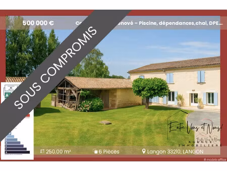 vente maison 6 pièces