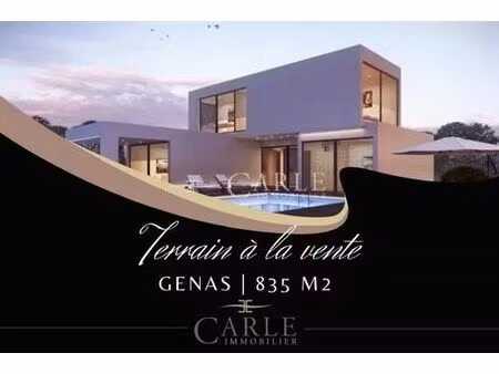 terrain de 835 m2 en vente - genas  auvergne-rhône-alpes