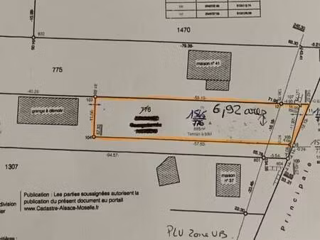 terrain constructible d’environ 7 ares