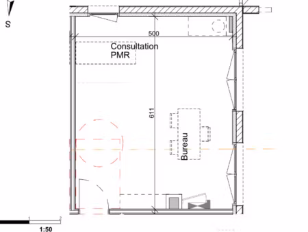 local professionnel médical au rez-de-chaussée d'un pôle san