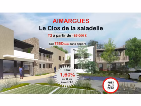 appartement t2 avec jardin et parking