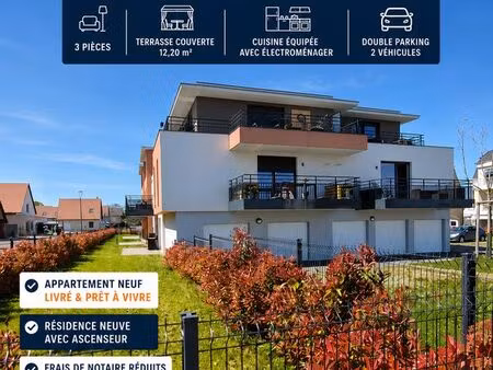 ? dernier 3 pièces neuf avec terrasse  cuisine équipée et double parking