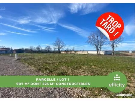 terrain 907 m² chambeon