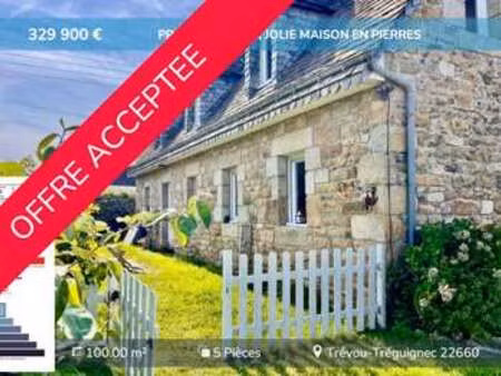 vente maison à trévou-tréguignec (22660) : à vendre / 100m² trévou-tréguignec