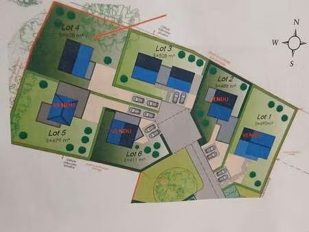 vente terrain à la baule-escoublac beslon (44500) : à vendre / 628m² la baule-escoublac be