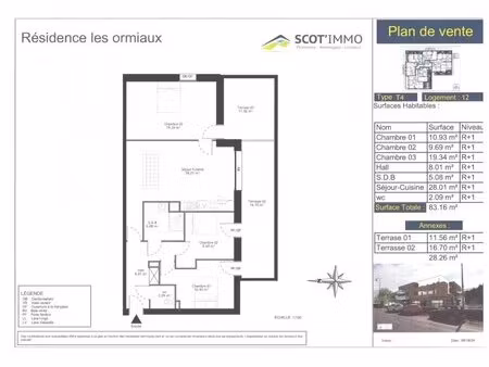 en vente appartement 83 16 m² – 303 700 € |rang-du-fliers