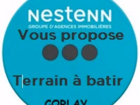 terrain idéalement situé dans le centre de corlay 989 m2