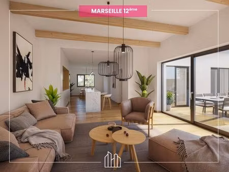 vente appartement neuf 2 pièces 44m2 marseille 12eme - 275000 € - surface privée