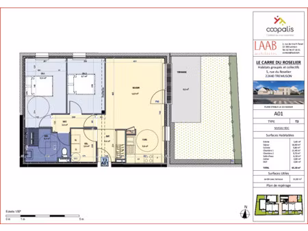 vente appartement 3 pièces à trémuson (22440) : à vendre 3 pièces / 65m² trémuson