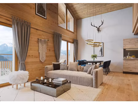 vente appartement 2 pièces 46 m² huez (38750)