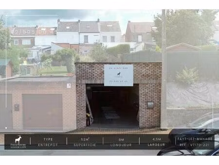 garage à vendre à fayt-lez-manage (vba65154)