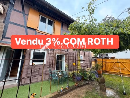en vente maison 60 m² – 166 000 € |eckwersheim