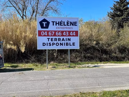 vente terrain lattes 34970 - - surface privée