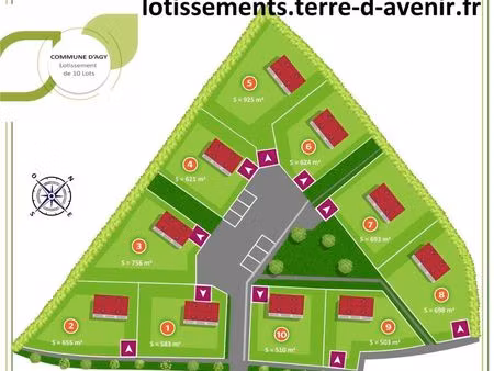 terrain 503 m² agy