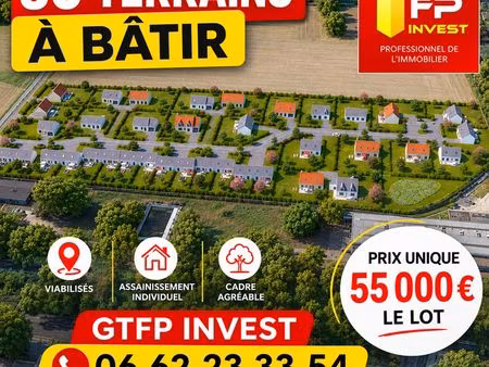 terrains à bâtir viabilisés 600m² à 1000m² proche dreux
