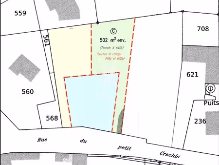 vente terrain à batir 502 m² à ferrières-en-gâtinais (45210)  55 000 €
