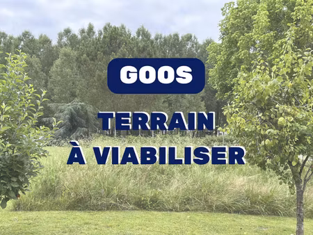 vente terrain goos 40180 - - surface privée