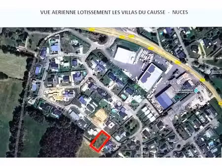 a 15 min de rodez  terrain à batir de 806m²
