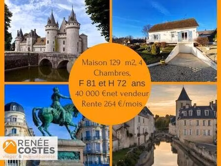 viager occupé - f82-h73 ans - sully sur loire (45600)