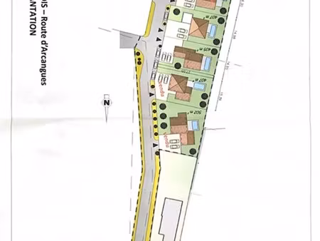 vente terrain anglet 64600 - 375000 € - surface privée