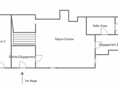 vente maison 3 pièces 78.57 m² à graissessac (34260)  16 500 €
