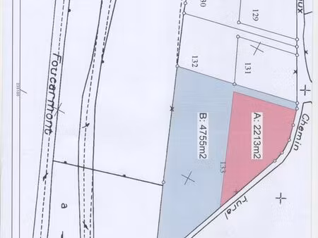 terrain à bâtir de 7000m² en pleine tranquillité bien exposé