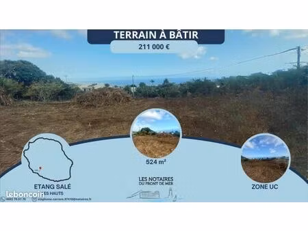 terrain 572 m² l'étang-salé