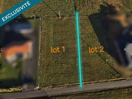 terrain constructible au calme – rare à villeneuve