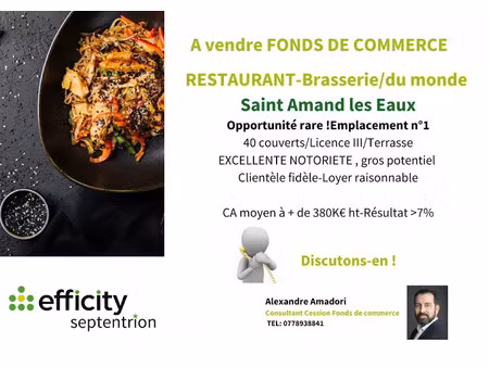 vente locaux professionnels 100 m² à saint-amand-les-eaux (59230)  159 500 €