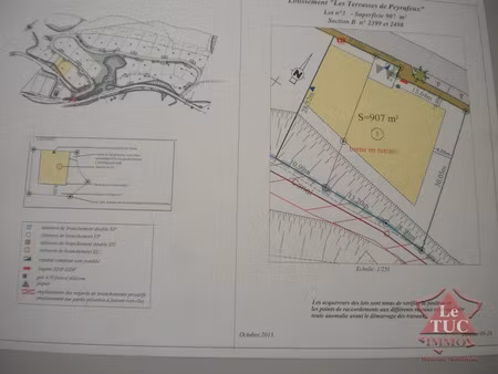 vente terrain 907 m² à mondragon (84430)  81 900 €