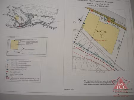 vente terrain à mondragon (84430)  81 900 €
