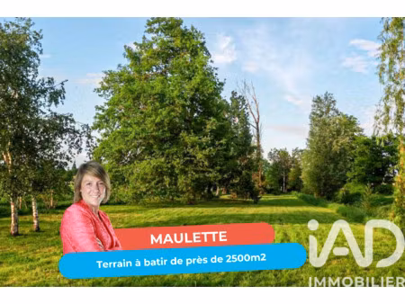 vente terrain à bâtir 2 500 m²