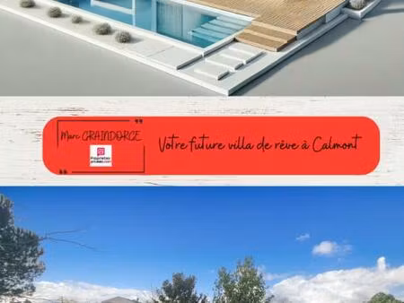 exclusivité : joli terrain constructible à calmont pour projet familial dans environnement
